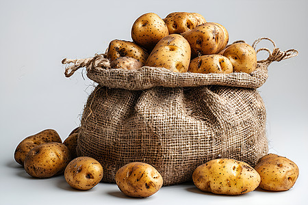 新鲜采摘的土豆图片