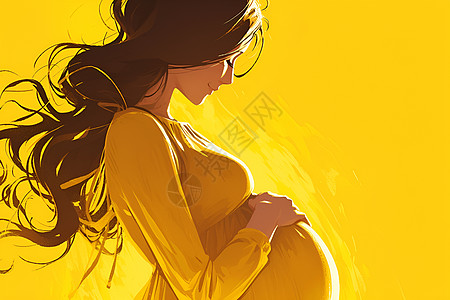 阳光里的孕妇图片