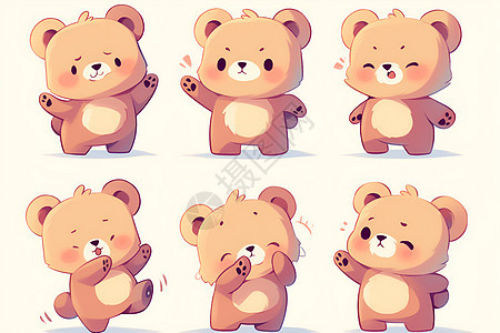 温馨小熊玩偶系列图片