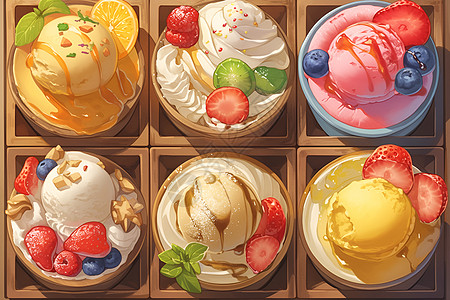冰淇淋多样化图片