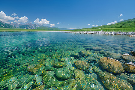 自然湖泊美景图片