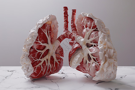 肺部结构概念图图片