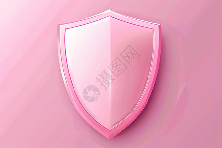 粉红背景上的粉色盾牌图片