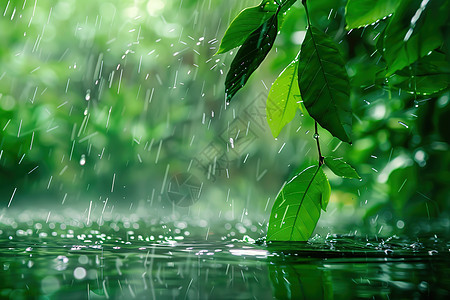 春天的雨水图片