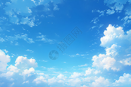 梦幻蓬松的云朵图片