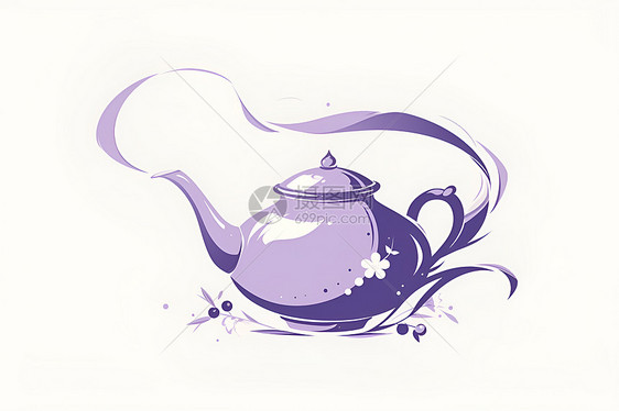 中国文化的茶壶图片