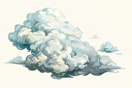 飘动的云朵图片