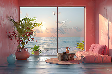 日出时分海边度假公寓图片