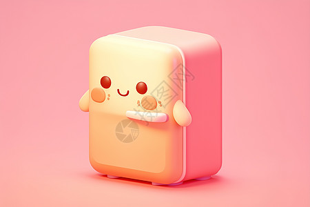 粉色背景上的玩具表情图片