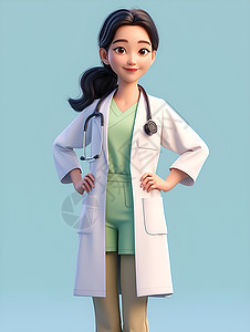 友好的亚洲护士角色图片