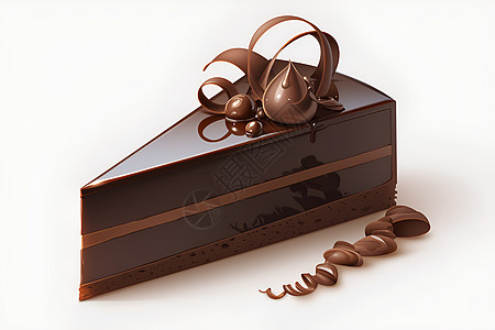 浓郁的巧克力蛋糕图片