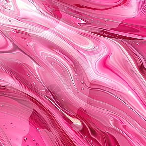 粉红色和白色液态油画图片