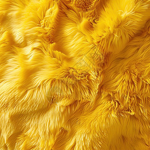 黄色质地柔软蓬松的毛毯图片
