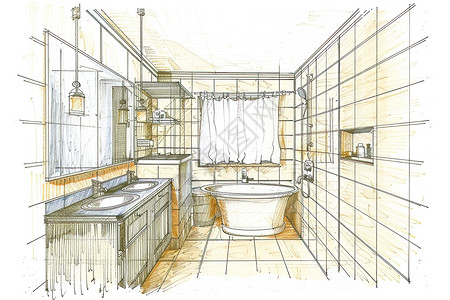 浴室设计图图片