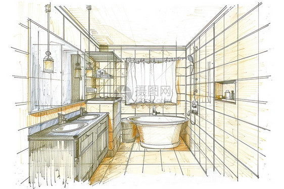 浴室设计图图片