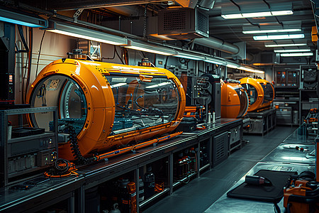 潜艇的生产车间图片