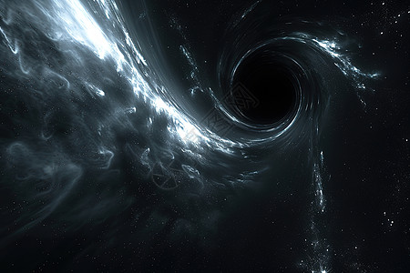 星空中有一个黑洞图片