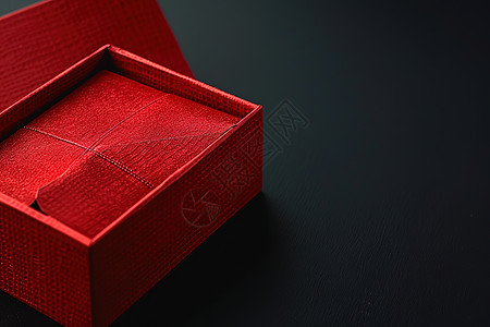 桌子上的红色盒子图片