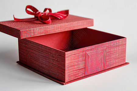 红盒子上有个蝴蝶结图片