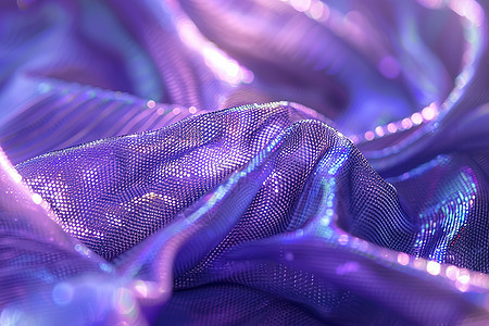 紫色布料上的褶皱图片