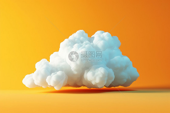 一朵白云图片