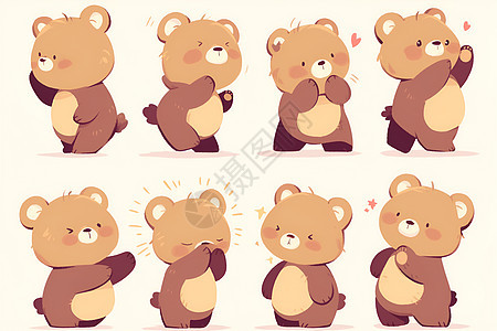 可爱小熊表情包图片