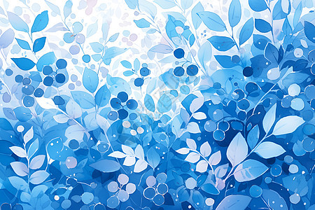 美丽的蓝色植物背景图片