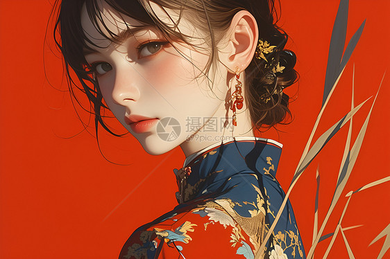 中国女孩现代美图片
