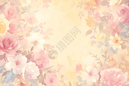 绚丽的粉色花丛图片