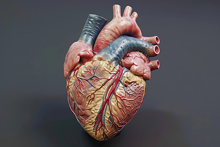 血管连接的心脏图片