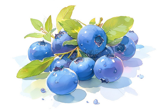 蓝莓清新之美图片