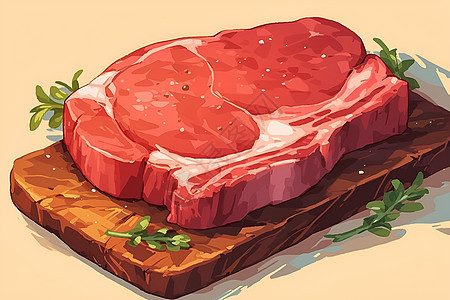 美味新鲜的牛肉背景图片