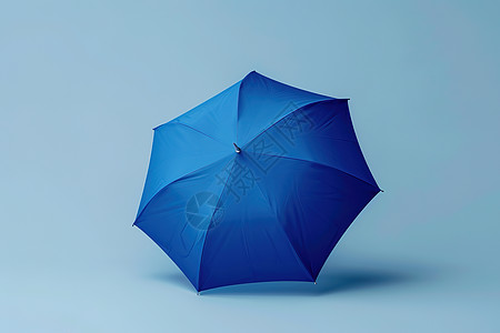 蓝色的雨伞图片
