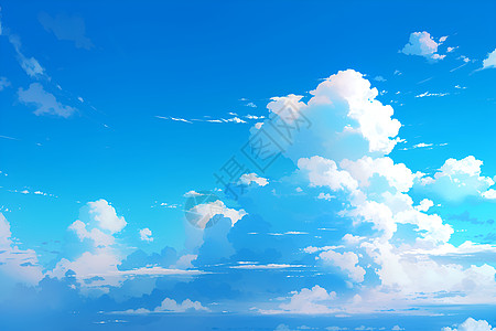 天空飘浮的云朵图片