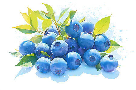 活力蓝莓图片