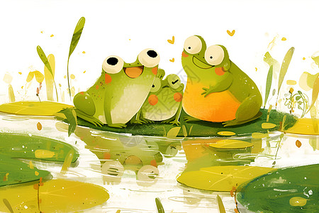 青蛙的卡通形象图片