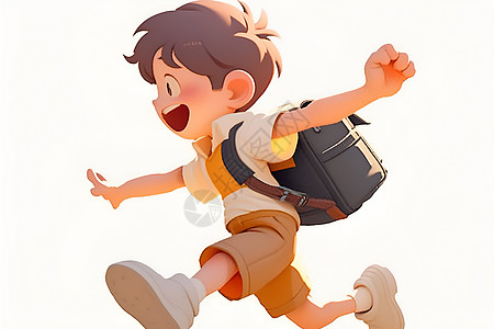 少年奔跑的活力图片