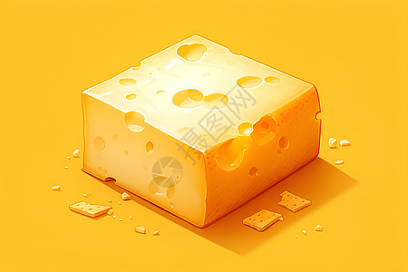 金黄的奶酪图片