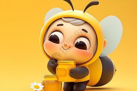 快乐的小蜜蜂图片