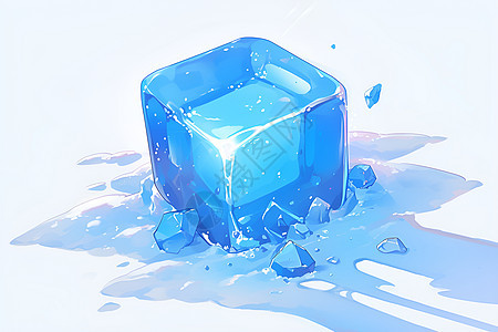 水滴与冰块背景图片