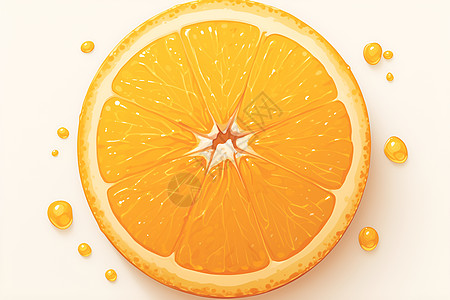 鲜亮多汁的橙子图片