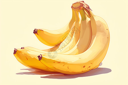 金黄色的香蕉图片