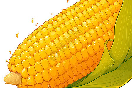 玉米生动细节图片