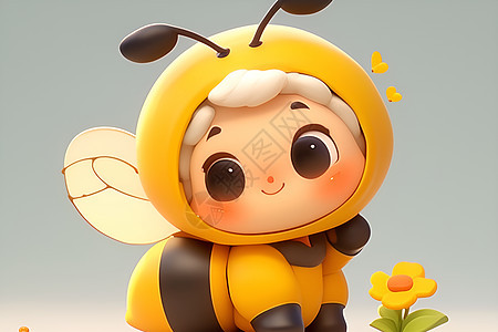 可爱的卡通蜜蜂图片