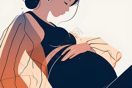 怀孕的女性背景图片