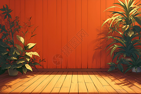 阳光洒进木头房子里图片