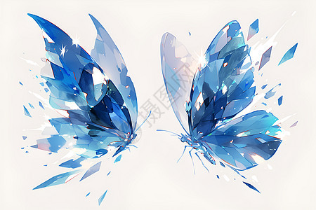 飞舞的水晶蝴蝶图片