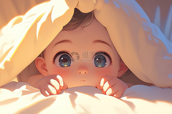可爱的蓝眼婴儿图片