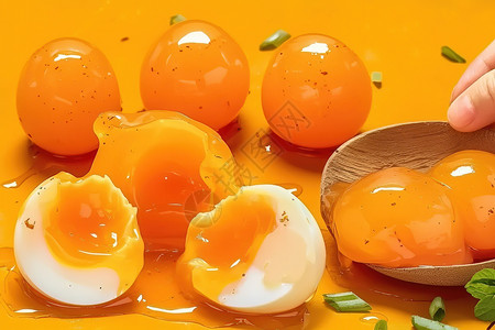 新鲜腌制的鸭蛋图片