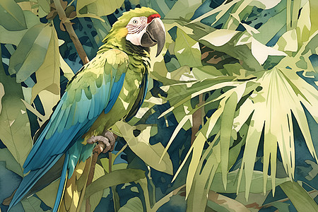 丛林的色彩鹦鹉图片